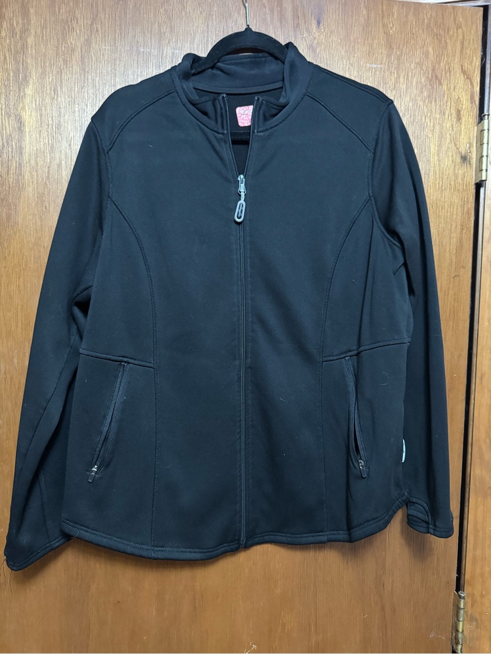 Black Full-Zip Softshell scrub Jacket